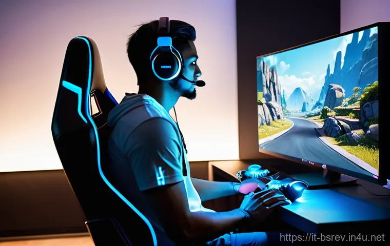블레이드소울 레볼루션 UI 최적화 팁 - Prompt 1: Focused Gamer with Minimalist UI**