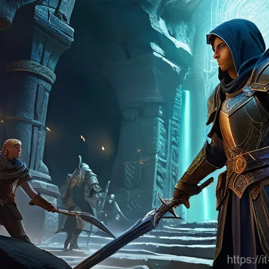 블레이드소울 레볼루션 전설 아이템 드랍률 - **"A diverse group of fantasy adventurers, consisting of a male warrior, a female spellcaster, and a...