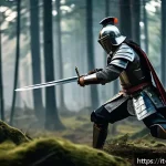 Home 19 블레이드소울 레볼루션 전설 무기 추천 - A dynamic close-combat scene featuring a skilled warrior wielding a legendary short sword and dagger...